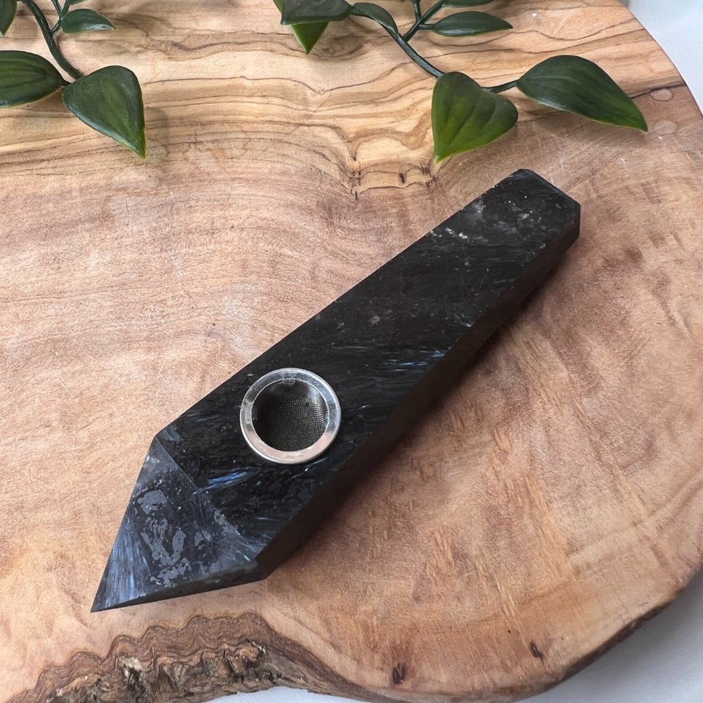 Natural Spiritual Crystal Astrophyllite Tool